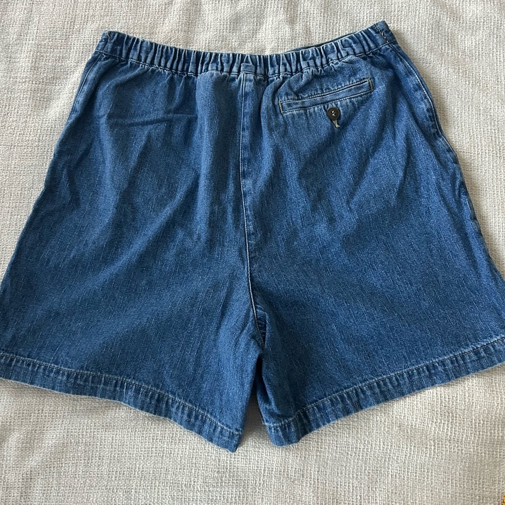 Vintage 90’s Blue Button-Front Denim Skort - Picture 7 of 7